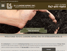 Tablet Screenshot of dllandscapinginc.com